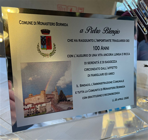 25 Aprile - Festa per i 100 anni di Pietro Blengio