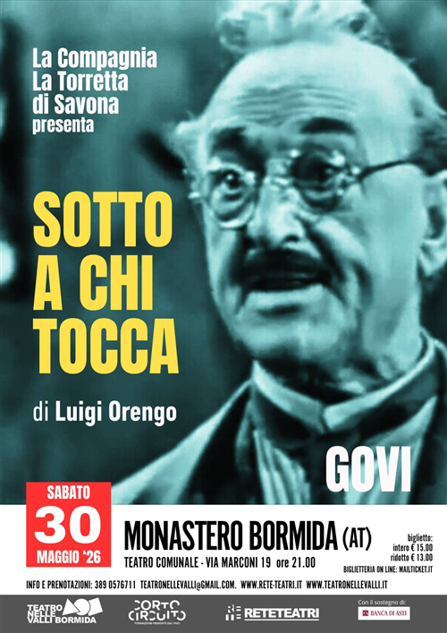 Sabato 30 maggio, alle ore 21  â€œSotto a chi toccaâ€