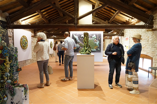 Inaugurata la mostra "L'urlo della natura" di Piero Racchi